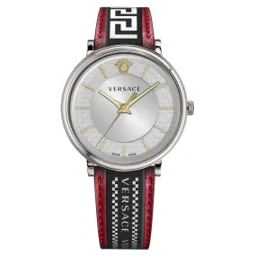 Versace Men's Watch V-Circle Silver Black VE5A01421