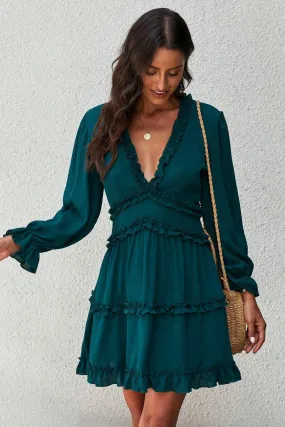 Vetozza Open Back Dress (Green)