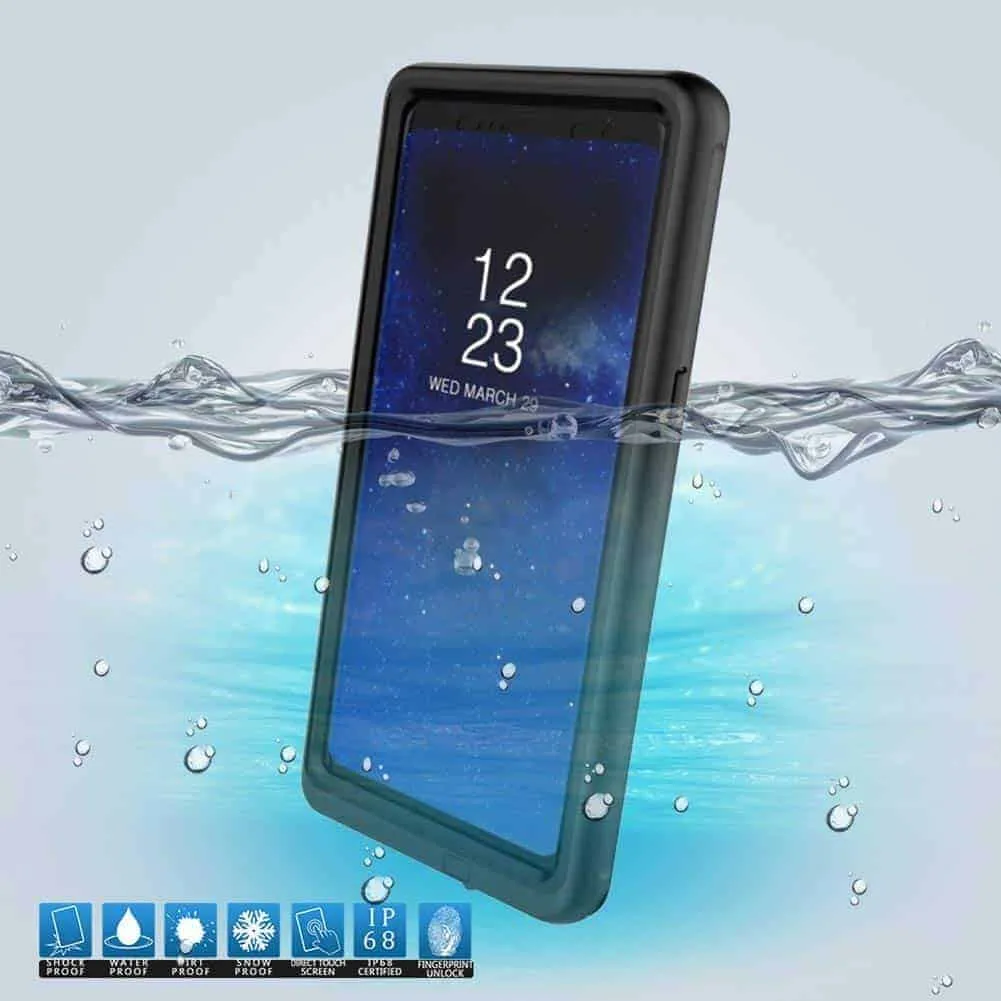 Waterproof Galaxy Note 8 Case Black Gorilla Case - Note 8 Waterproof Case