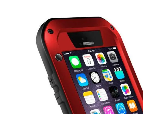 Waterproof Series iPhone 6 Plus Metal Case (5.5 inches) - Red