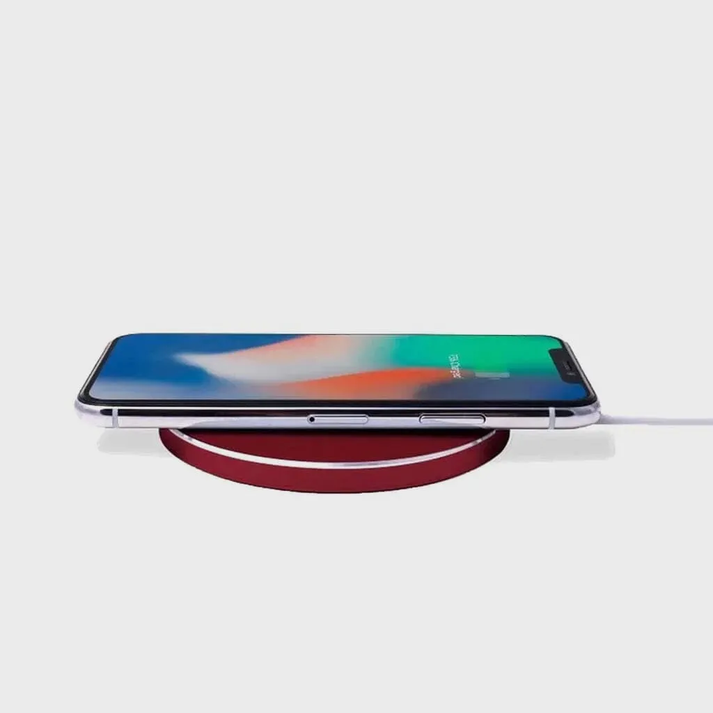 Wireless Charging Pad - Stealth, Aluminum Red