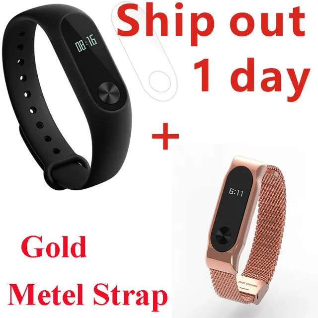 Xiaomi Mi Band 2 Fit Replacement Smart MI Band 2 Touchpad Screen Heart Rate Monitor Pedometer Wristband IP67 FitnessTracker