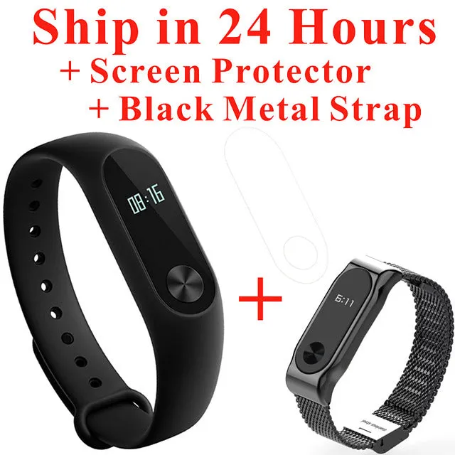 Xiaomi Mi Band 2 Fit Replacement Smart MI Band 2 Touchpad Screen Heart Rate Monitor Pedometer Wristband IP67 FitnessTracker