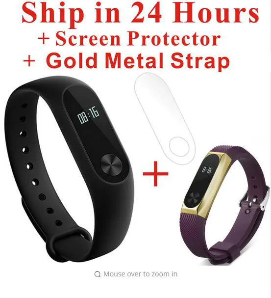 Xiaomi Mi Band 2 Fit Replacement Smart MI Band 2 Touchpad Screen Heart Rate Monitor Pedometer Wristband IP67 FitnessTracker