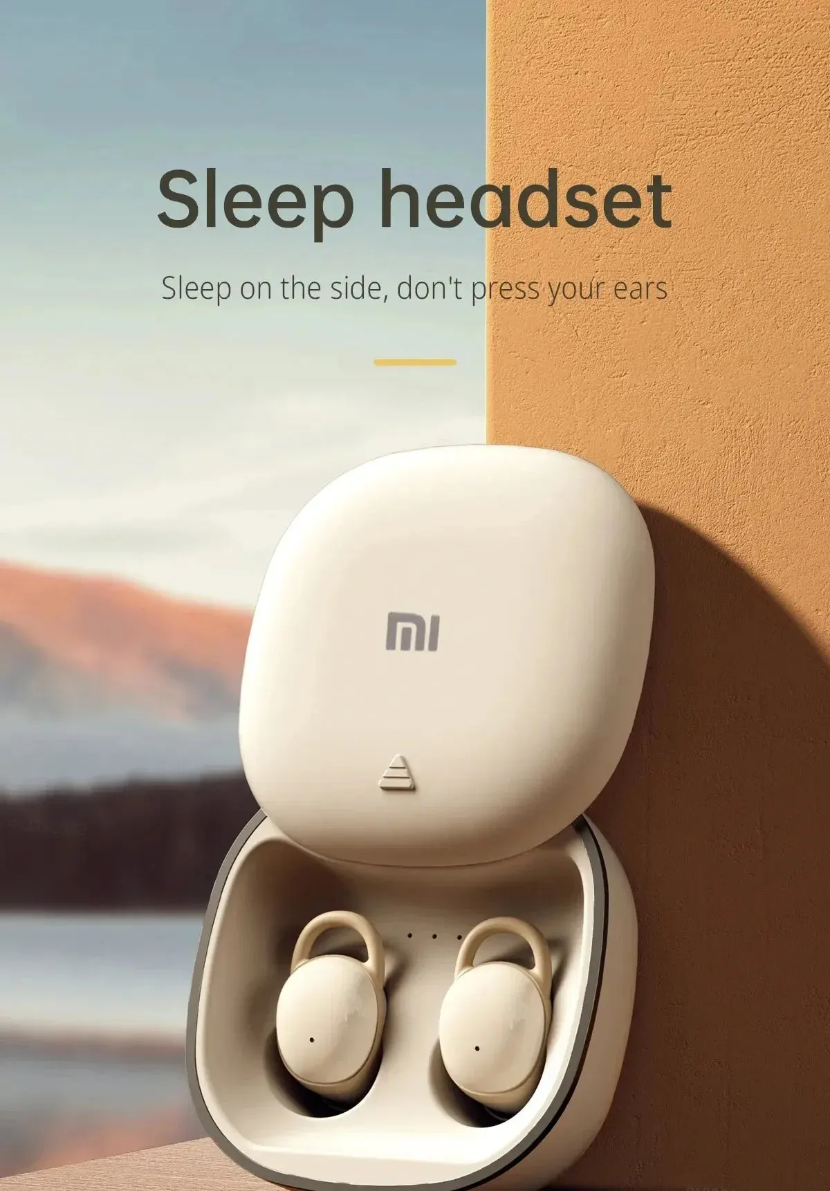 XIAOMI Sleeping Wireless Earbuds Mini In Ear Headphone Invisible Noise Cancelling Comfrotable Sleep Headphone For Android iOS