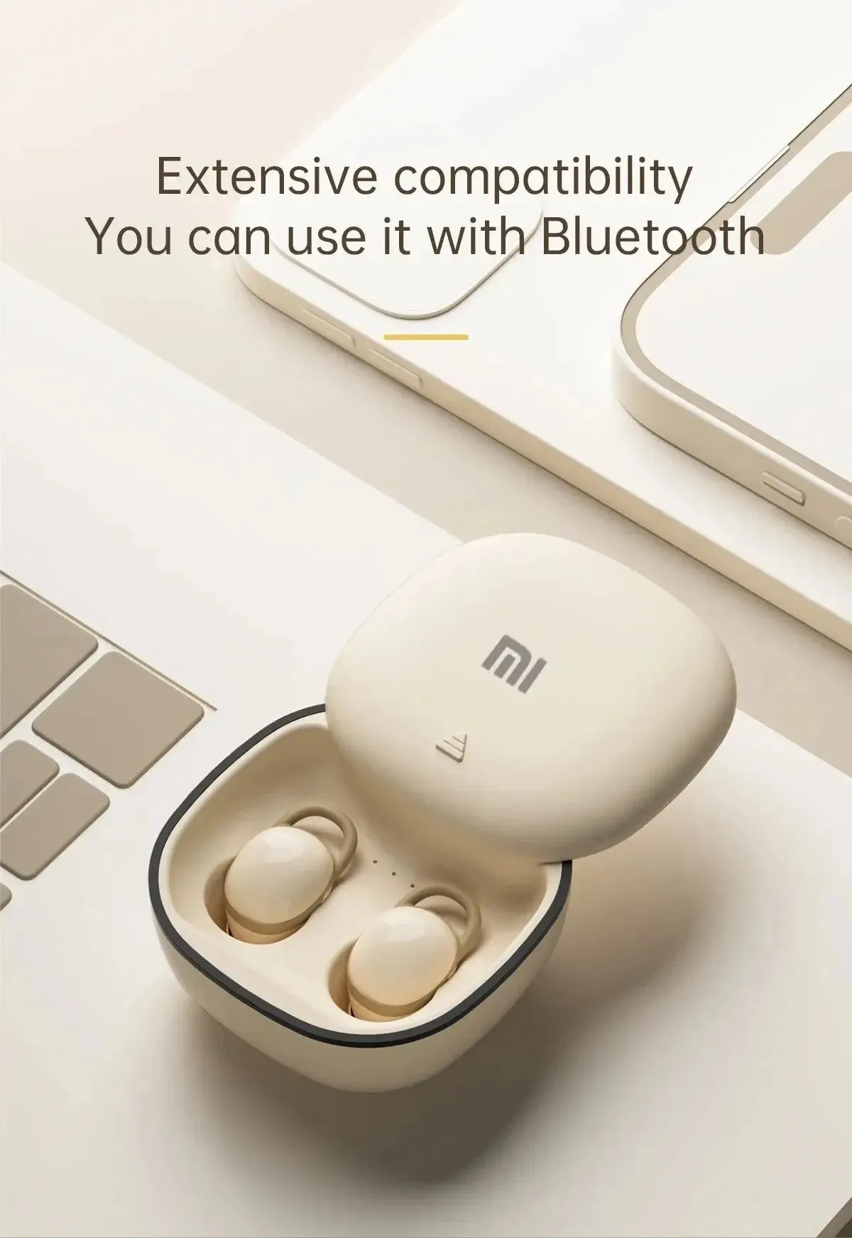 XIAOMI Sleeping Wireless Earbuds Mini In Ear Headphone Invisible Noise Cancelling Comfrotable Sleep Headphone For Android iOS