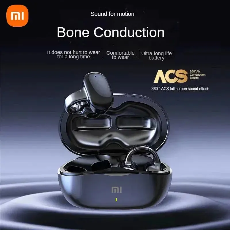 Xiaomi Wireless Bluetooth Headphone Earrings TWS Bone Conduction Earhook Headphones Sports Earbuds TWS Headphones WithMicrophone