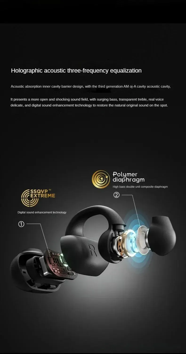 Xiaomi Wireless Bluetooth Headphone Earrings TWS Bone Conduction Earhook Headphones Sports Earbuds TWS Headphones WithMicrophone