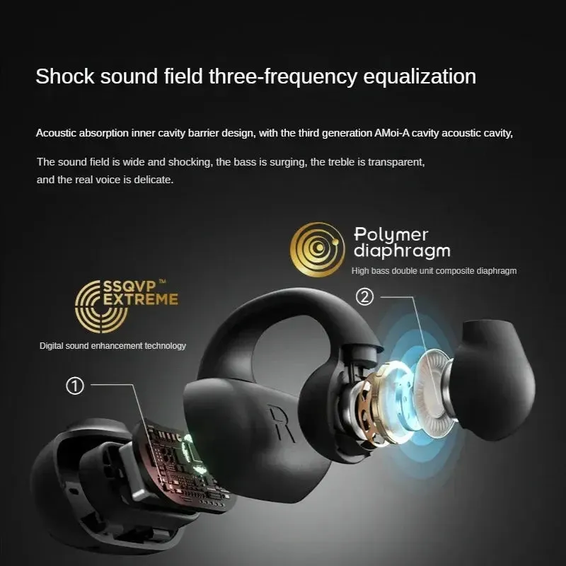 Xiaomi Wireless Bluetooth Headphone Earrings TWS Bone Conduction Earhook Headphones Sports Earbuds TWS Headphones WithMicrophone