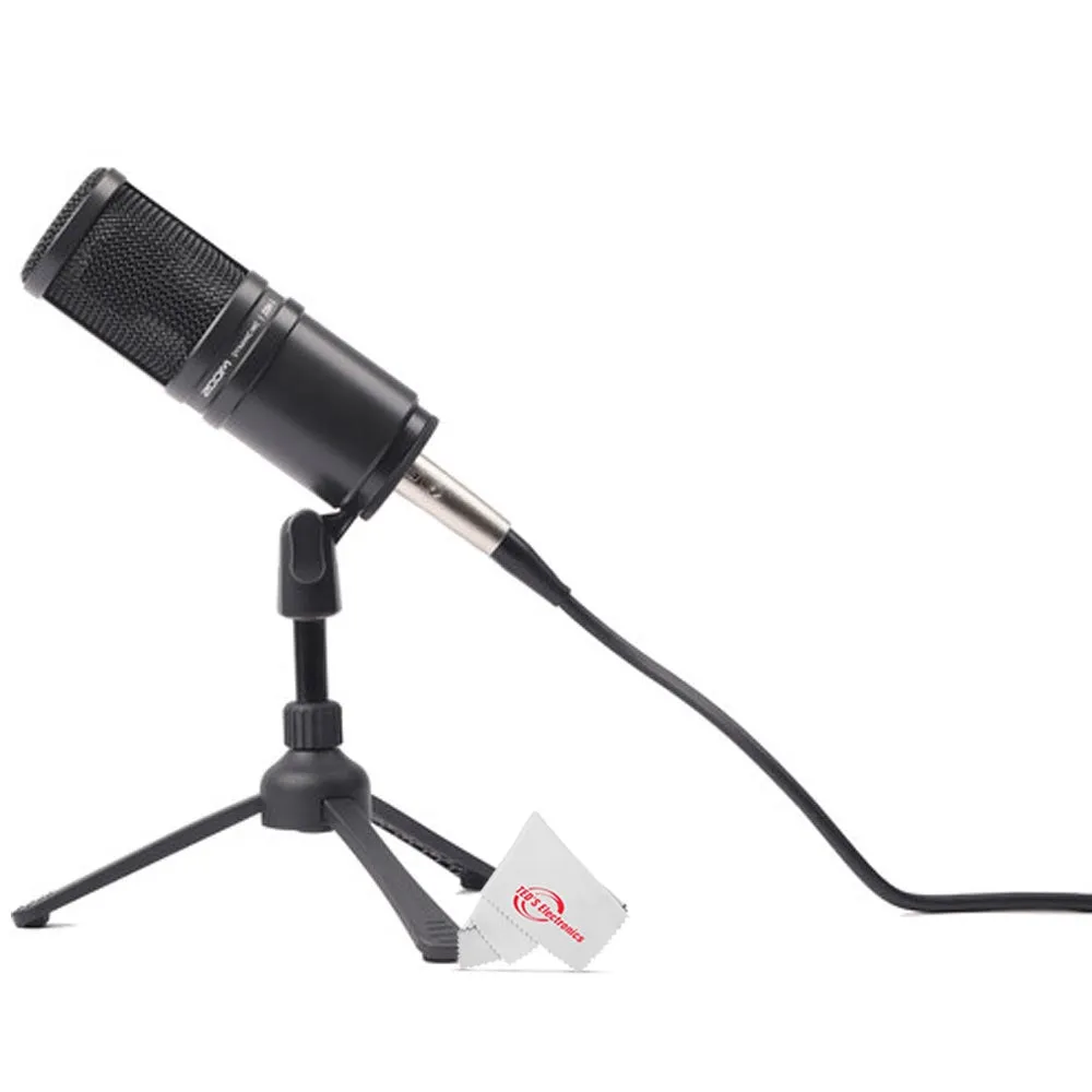 Zoom ZDM-1 Podcast Mic Pack Accessory Bundle With Microphone, Headphones, Tripod, Windscreen & Cable